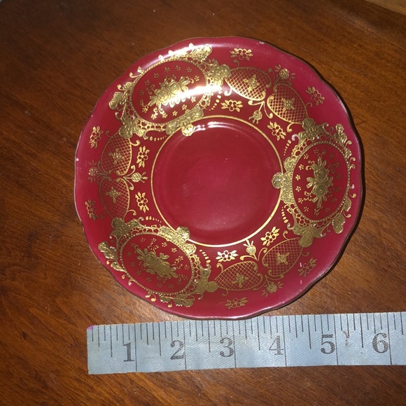 5️⃣ FOR $3️⃣! VINTAGE CHUBU HAND PAINTED “CHERRY EXCLUSIVE” CHINA SAUCER - Picture 6 of 8